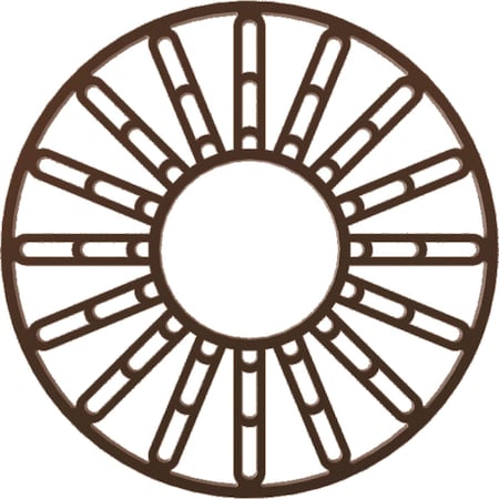 Ekena Millwork Hale Architectural Grade PVC Pierced Ceiling Medallion, Copper, 30"OD x 10 7/8"ID x 1"P CMPP30HHSCO
